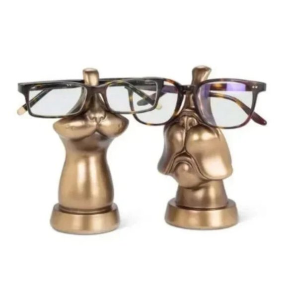 Cat Face Glasses Holder-Bronze - Picture 4 of 5